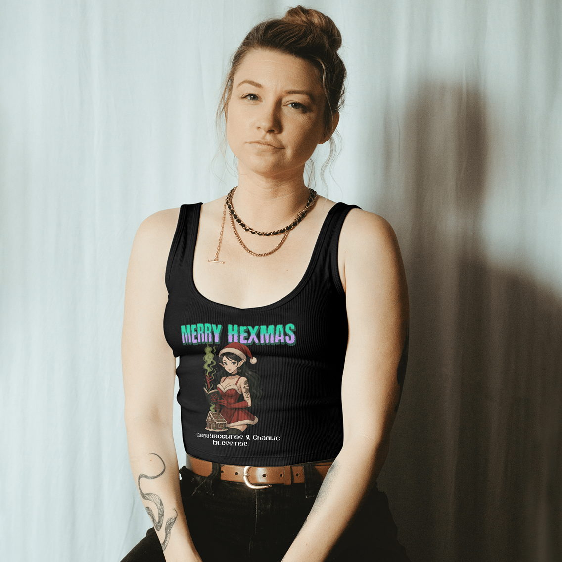 Merry Hexmas “Cursed Greetings” Graphic Tee & Hoodie