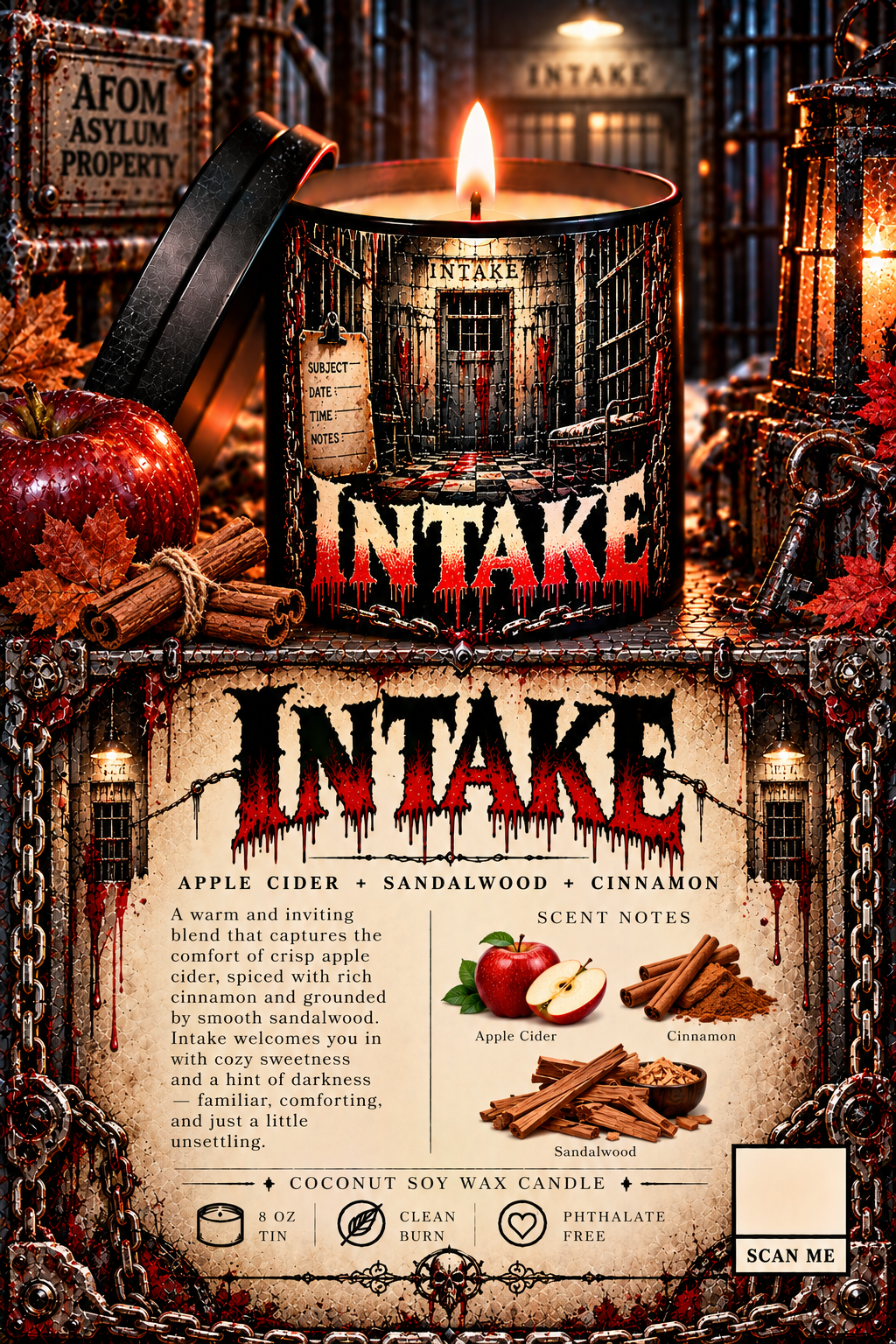 Intake Coconut Soy Scented Candle