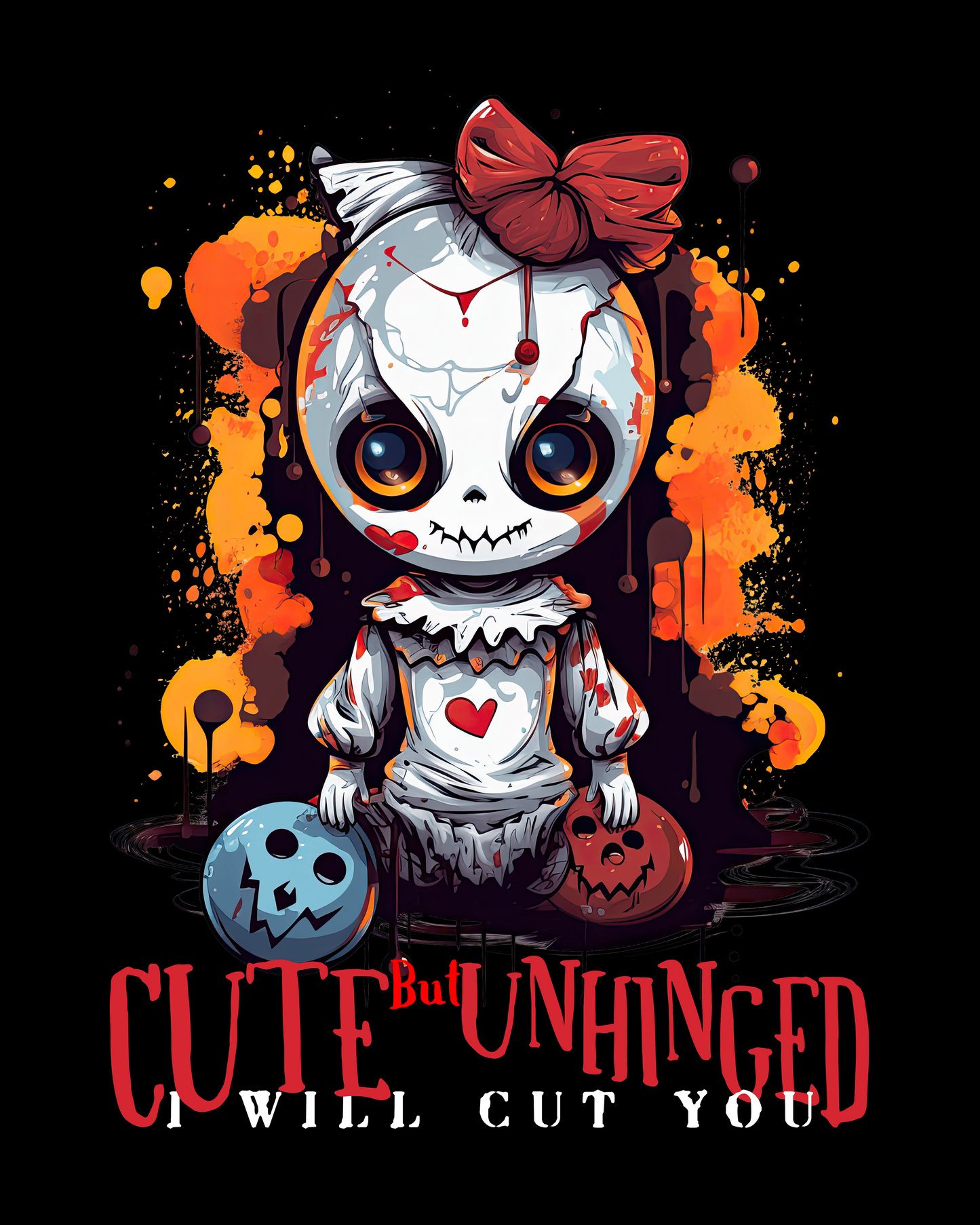 AFOM 's Sanity 86'd Cute But Unhinged Crew Neck Custom Graphic T shirt