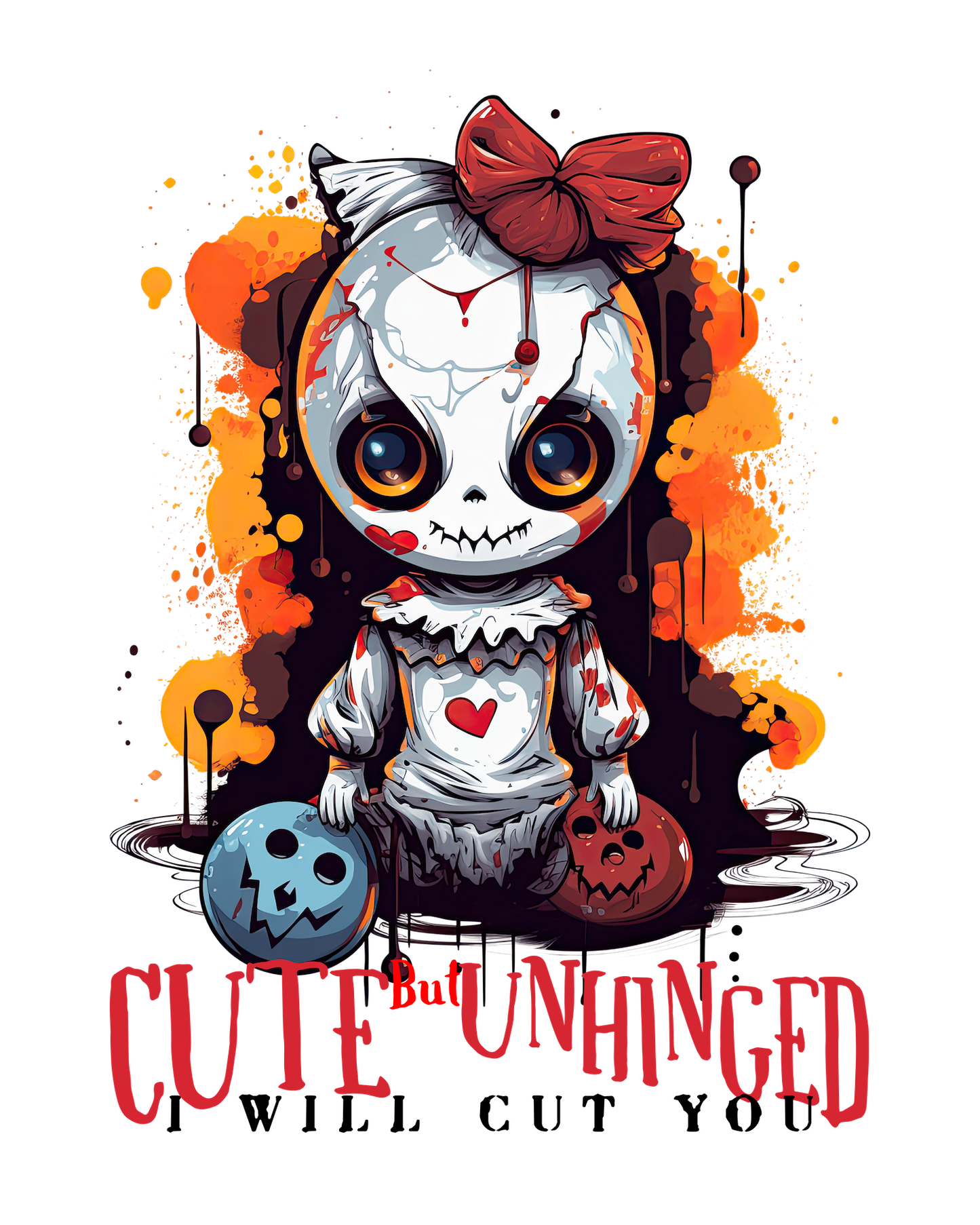 AFOM 's Sanity 86'd Cute But Unhinged Crew Neck Custom Graphic T shirt
