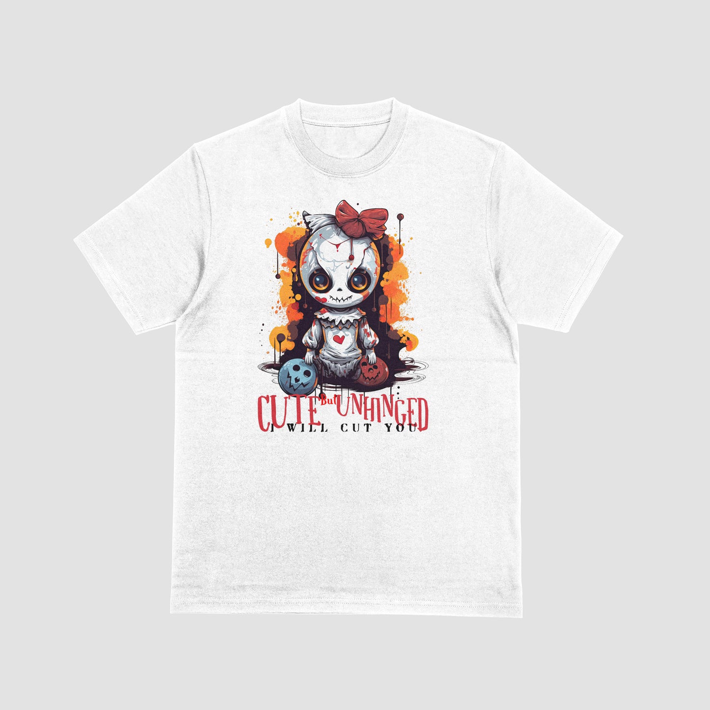 AFOM 's Sanity 86'd Cute But Unhinged Crew Neck Custom Graphic T shirt