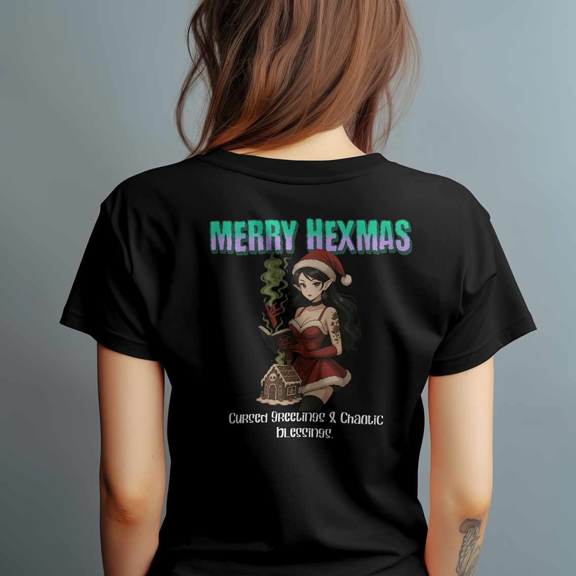 Merry Hexmas “Cursed Greetings” Graphic Tee & Hoodie