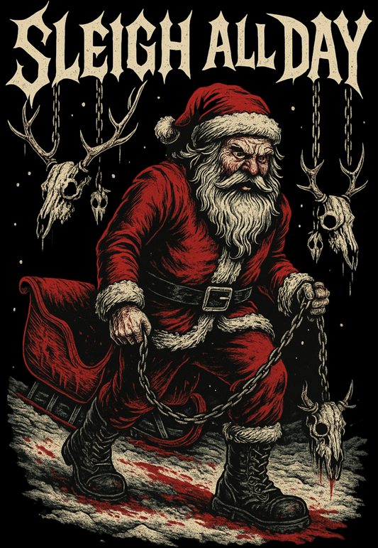 Christmas Santa Graphic T Shirt