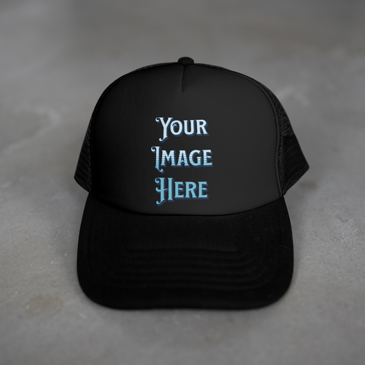 custom trucker hats, custom hat printing, personalized trucker hats, print on demand hats, custom logo trucker hats, branded hats, custom mesh hats, streetwear hats, small business merch, custom headwear, made to order hats, custom apparel accessories